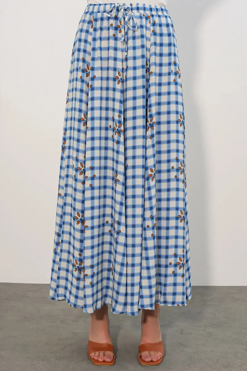 بيغ دارت BDART High-Waist Plaid Maxi Skirt