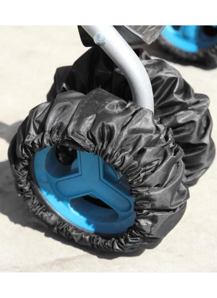 Generic - 4 pcs Baby Stroller Wheels Covers Accessories for Wheelchair Baby Carriage Pram Pushchair Dustproof Wheel Covers Small - Image 1