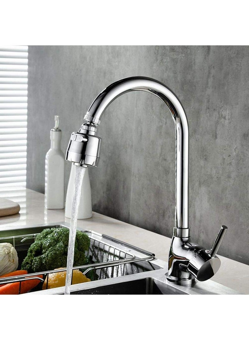Sweet seven Enhance Your Kitchen with 2pcs Metal Nozzle Water Saving Filter Sink Faucet Extender - Booster Water Saver Precipitation (Silver) - Image 3
