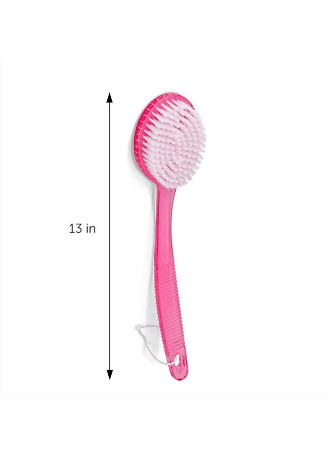 DecorRack Bath Brush with Bristles, Long Handle for Exfoliating Back, Body, and Feet, Bath and Shower Scrubber, Blue (1 Pack) - Image 5