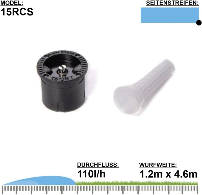 Rainbird 15RCS 15' MPR Nozzle Right Corner Strip Spray - Image 2