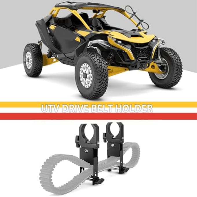 2PCS UTV DRIVE BELT MOUNT FIT 1.5" - 2" ROLL BAR, ADJUSTABLE UNIVERSAL BELT MOUNT, DRIVE BELT HOLDER COMPATIBLE WITH CAN AM, TERYX, MULE AND - Image 4
