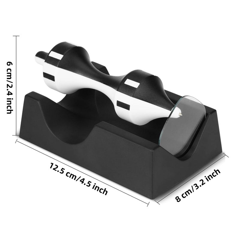 QangBoon Magnetic Levitator Floating Classic Monochrome Spinning Top Anti-Gravity Gyroscope Toy for Office Desk Home Decoration - Image 2