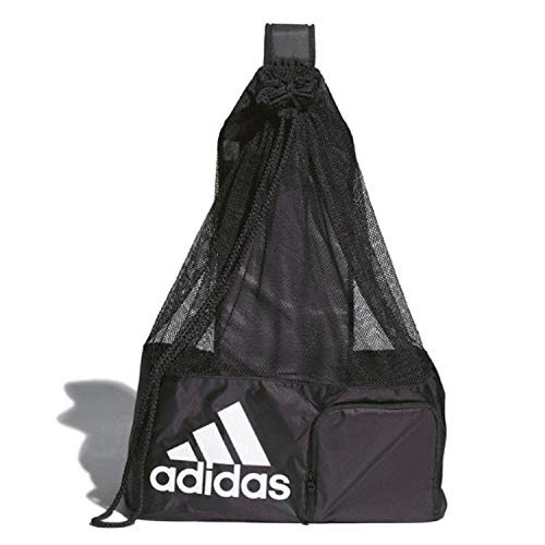 adidas Stadium Mesh Soccer Bag, Laundry Bag, Heavy Duty Soccer Ball Bags for Coaches, Men and Women, Holds Up To 15 Balls - Image 4