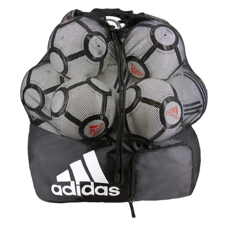adidas Stadium Mesh Soccer Bag, Laundry Bag, Heavy Duty Soccer Ball Bags for Coaches, Men and Women, Holds Up To 15 Balls - Image 2