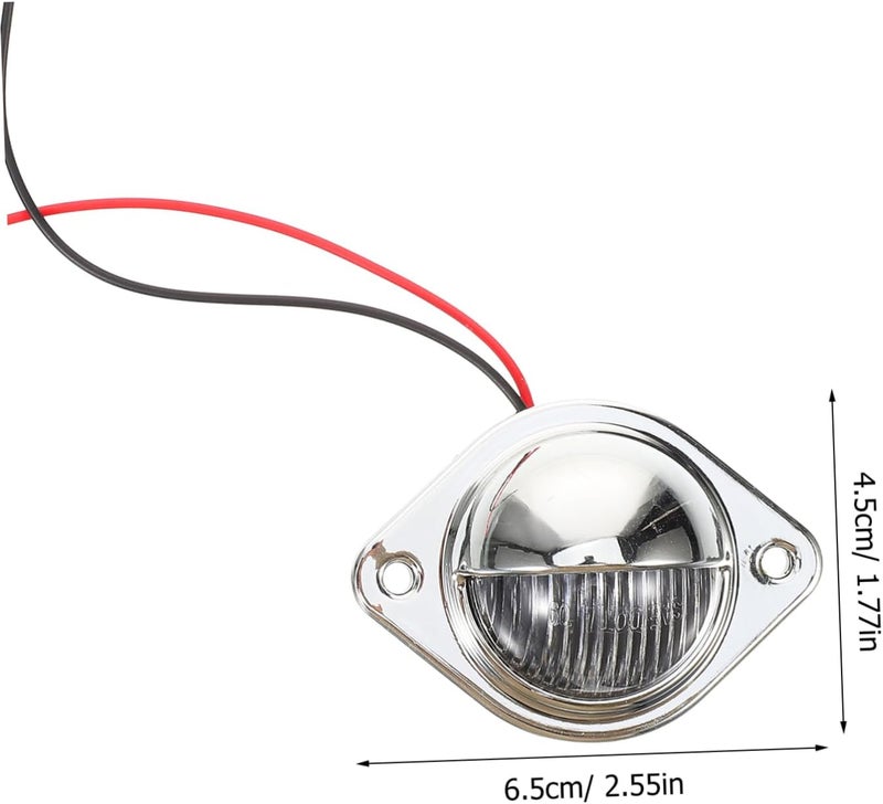 Liquid tight joint LED License Plate Light for Trucks Trailers Rvs High Brightness LED Round White Taillight Replacement and Easy to Install for Enhanced Night Visibility and Safety Diverse purchase plan - Image 2