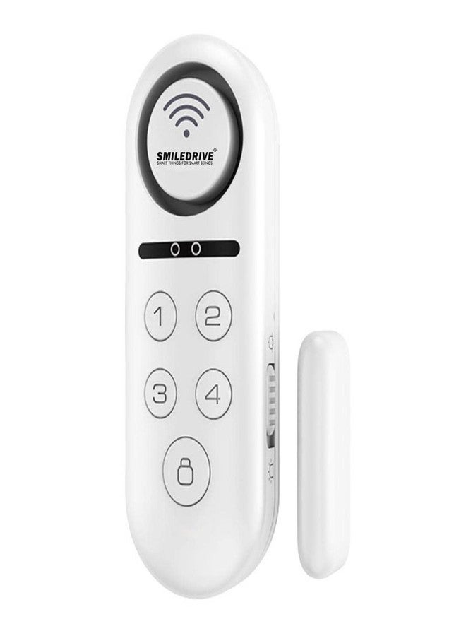 SMILEDRIVE® Smart Door Window Open Sensor Alarm WiFi Security System for Home Office with Phone App Alerts and 120dB Loud Siren - Image 1