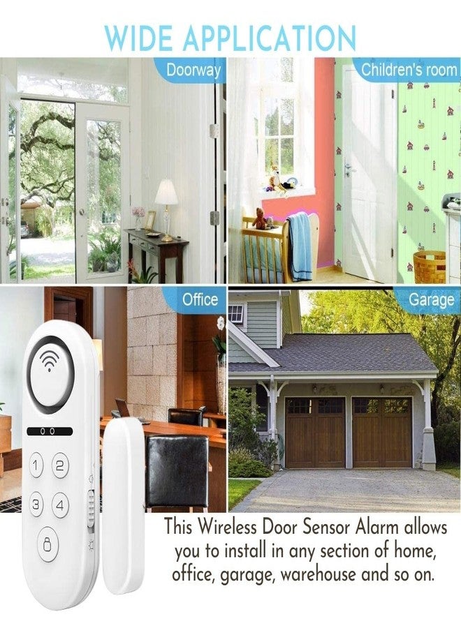 SMILEDRIVE® Smart Door Window Open Sensor Alarm WiFi Security System for Home Office with Phone App Alerts and 120dB Loud Siren - Image 5