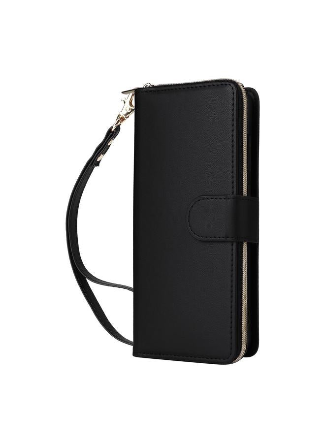 erorex Case For Samsung Galaxy A56 Nine-card Slots Zipper Wallet Bag Leather Phone Case - Image 2