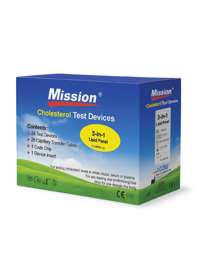 Mission 5-Piece 3-In-1 Total Cholesterol Test Strips Device - Image 2