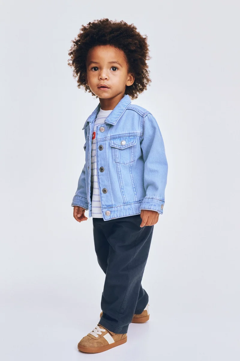 اتش اند ام بنطلون من مزيج الكتان