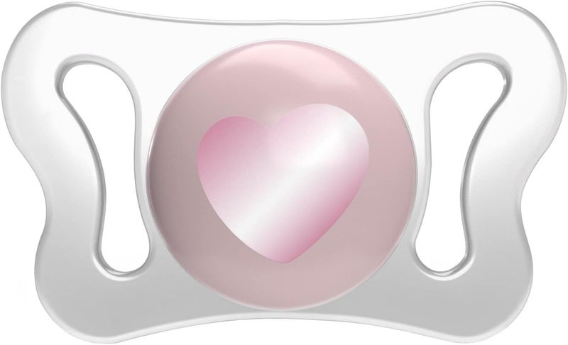 Chicco PhysioForm Micrò Baby Pacifier for 0-2 Months - Lightweight Ergonomic Design (Pink/Purple) - Image 4