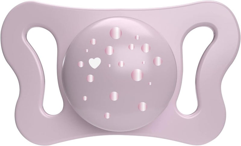 Chicco PhysioForm Micrò Baby Pacifier for 0-2 Months - Lightweight Ergonomic Design (Pink/Purple) - Image 3
