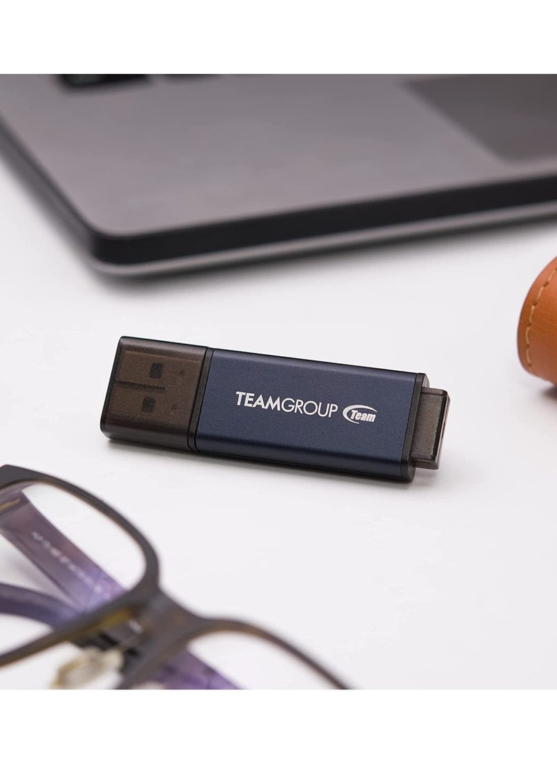 TeamGroup - C211 USB3.2 Flash Drive 32GB Navy Blue - Image 1