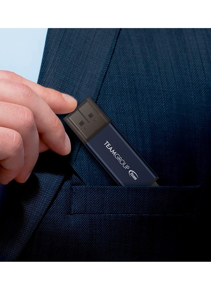 TeamGroup - C211 USB3.2 Flash Drive 32GB Navy Blue - Image 1