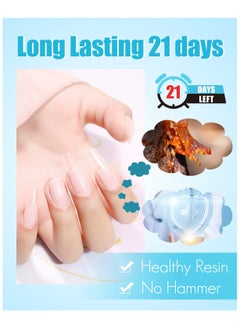 Remy Belle Soft Gel Full Cover Nail Tips Glue Gel and Top Coat Long Lasting UV  - Image 3