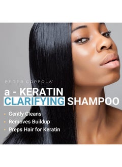 Peter Coppola Akeratin Clarifying Shampoo Gentle And Deep Cleansing & Hydrating Shampoo Removes Oil Excess Product Reduces Oily Hair (10 Fl Oz)  - Image 5