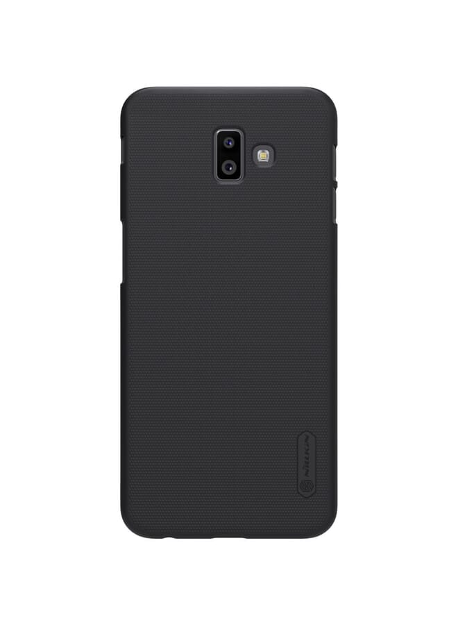 Nillkin Samsung Galaxy J6+ Mobile Cover Super Frosted Hard Phone Case With Stand Black