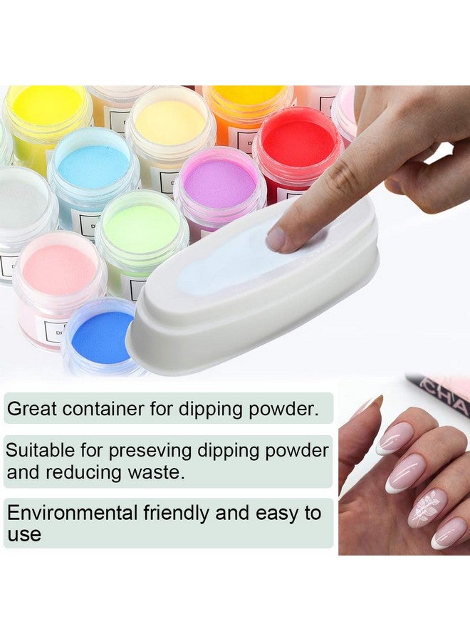 EBANKU Dip Powder Tray French Nail Dip Tray Nail Dipping Powder Container Tray With Dip Powder Brush - Image 5