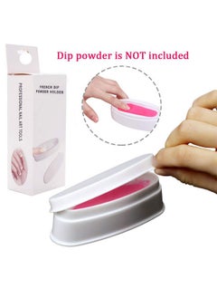 EBANKU Dip Powder Tray French Nail Dip Tray Nail Dipping Powder Container Tray With Dip Powder Brush  - Image 3