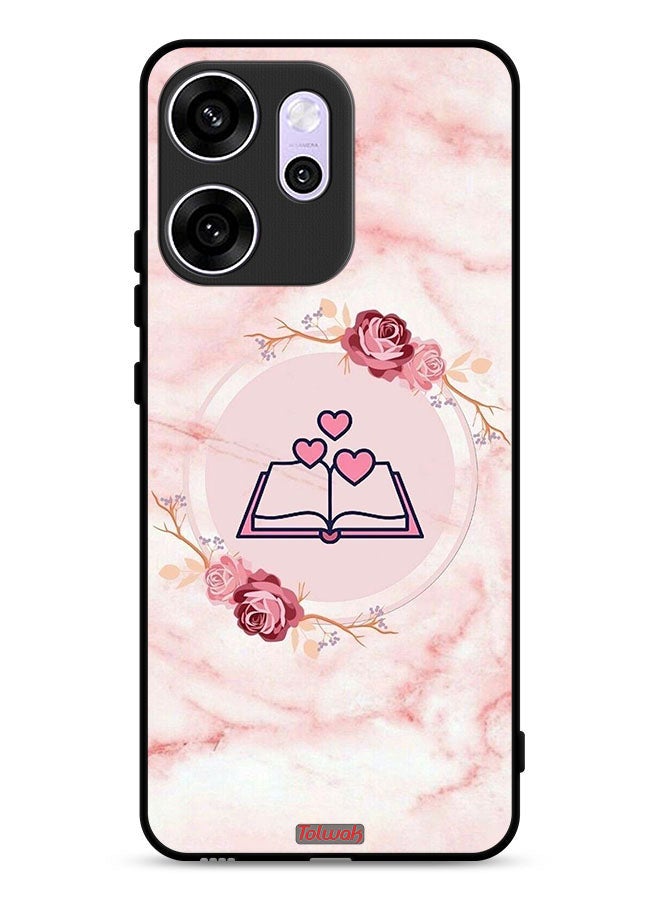 Tolwak Oppo Reno14 F Protective Case Cover Three Hearts On Book Artwork - Image 1