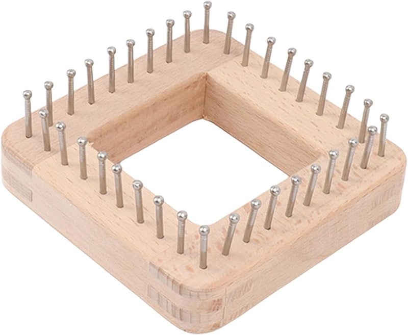 Small Wooden Knitting Loom Set With Hooks For DIY Crochet Weaving Mat Hairband Blanket - Image 5