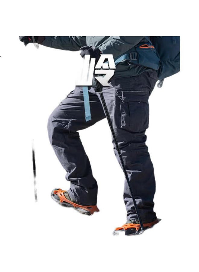 Supfire Outdoor Hiking Pole, Non-Carbon Fiber, Foldable And Telescopic, Professional Walking Stick, Trekking Pole, Self-Defense Mountaineering Stick, Elderly Walking Cane - Image 1