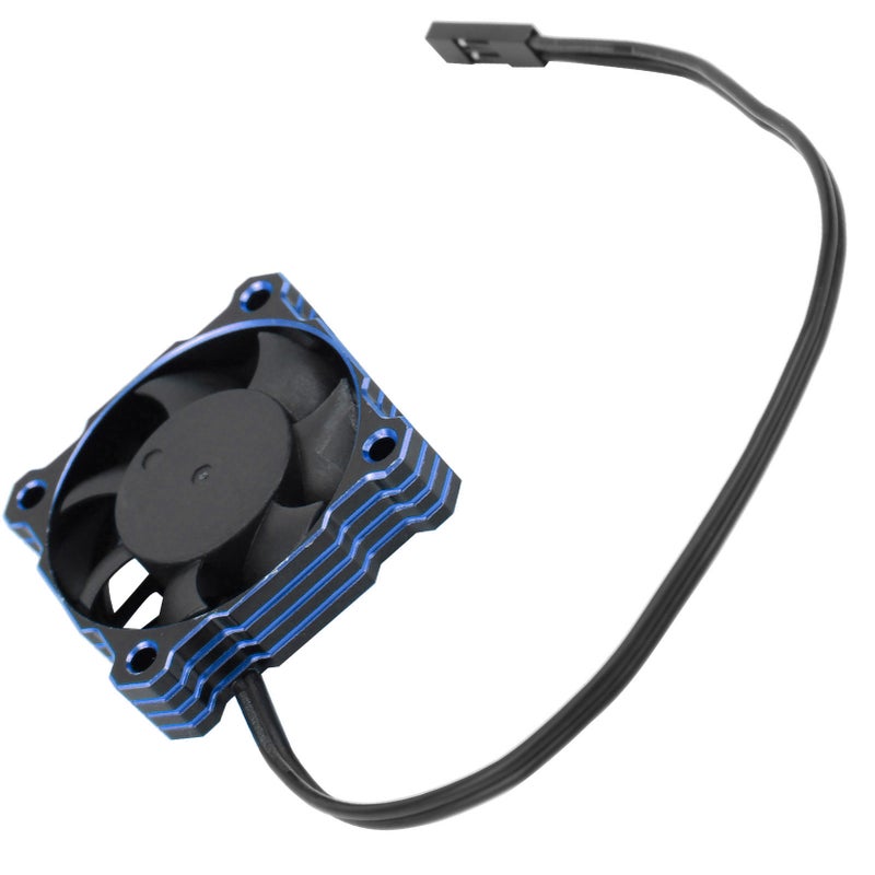 High Speed Electric Motor Cooling Fan 40x40mm 16000RPM 5V‑9V Fit for 1/10 1/8 1/12 RCBlue - Image 3