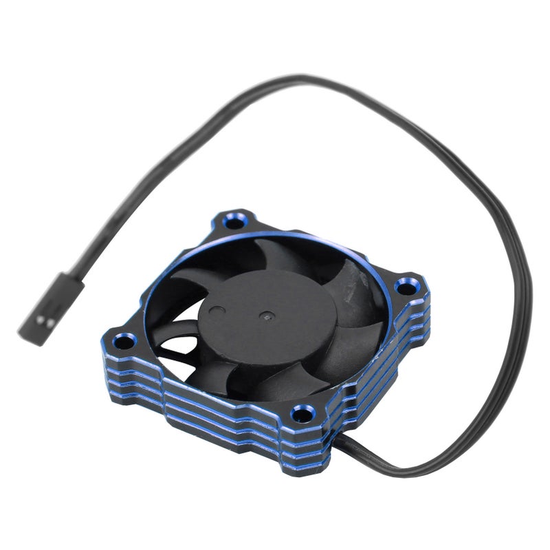 High Speed Electric Motor Cooling Fan 40x40mm 16000RPM 5V‑9V Fit for 1/10 1/8 1/12 RCBlue - Image 2