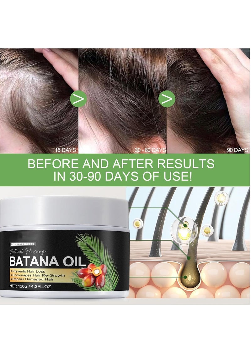 Generic - Dr. Sebi Raw Batana Oil, Raw Batana Oil for Hair Growth and Repair, Unrefined and Organic Batana Oil from Honduras, Prevent Hair Loss and Enhances Hair Thickness in Men & Women 120g - Image 1