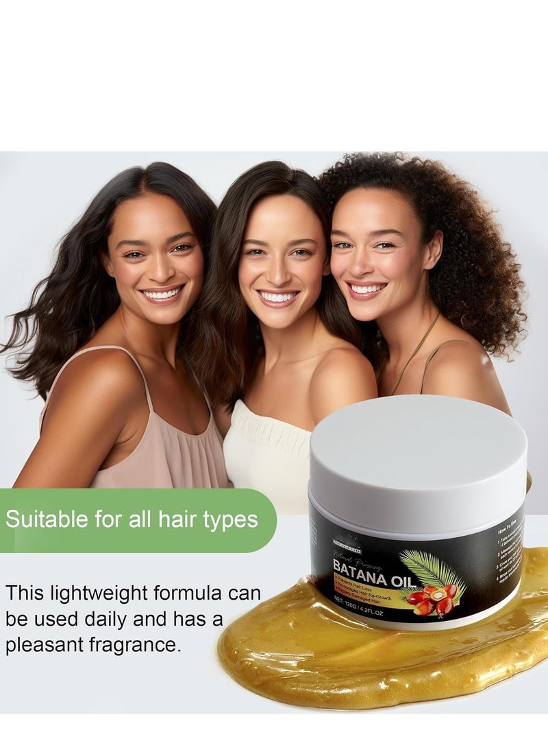 Generic - Dr. Sebi Raw Batana Oil, Raw Batana Oil for Hair Growth and Repair, Unrefined and Organic Batana Oil from Honduras, Prevent Hair Loss and Enhances Hair Thickness in Men & Women 120g - Image 1