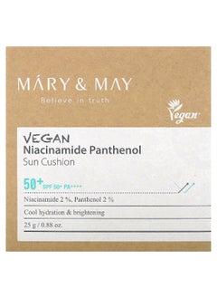 MARY & MAY Mary & May, Vegan Niacinamide Panthenol, Sun Cushion, SPF 50+ PA++++, 0.88 oz (25 g)  - Image 2