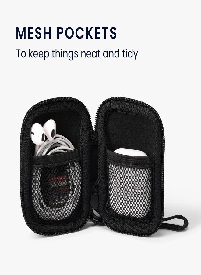 kwmobile Neoprene Case Compatible with in-Ear Headphones - Case with Zip - Starry Night Lake - Image 3