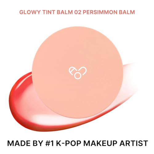 AOU GLOWY TINT BALM Tinted Lip Balm with Natural Gloss Instant Hydration for Chapped Lips 0.12Oz (02 Persimmon Balm) - Image 2