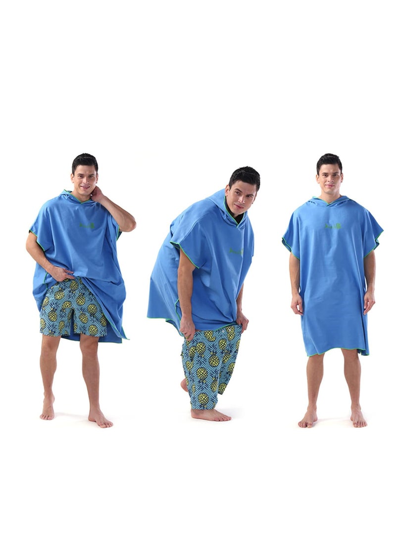 GUDOO Quick drying beach bathrobe with Hood Microfiber Beach Blanket Bath Swim Towel Wetsuit Poncho for Adults  - Image 3