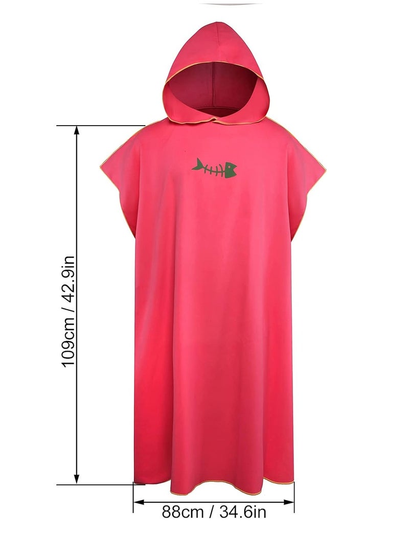 GUDOO Quick drying beach bathrobe with Hood Microfiber Beach Blanket Bath Swim Towel Wetsuit Poncho for Adults  - Image 5