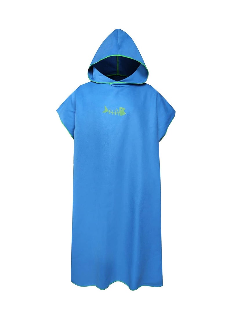 GUDOO Quick drying beach bathrobe with Hood Microfiber Beach Blanket Bath Swim Towel Wetsuit Poncho for Adults  - Image 1