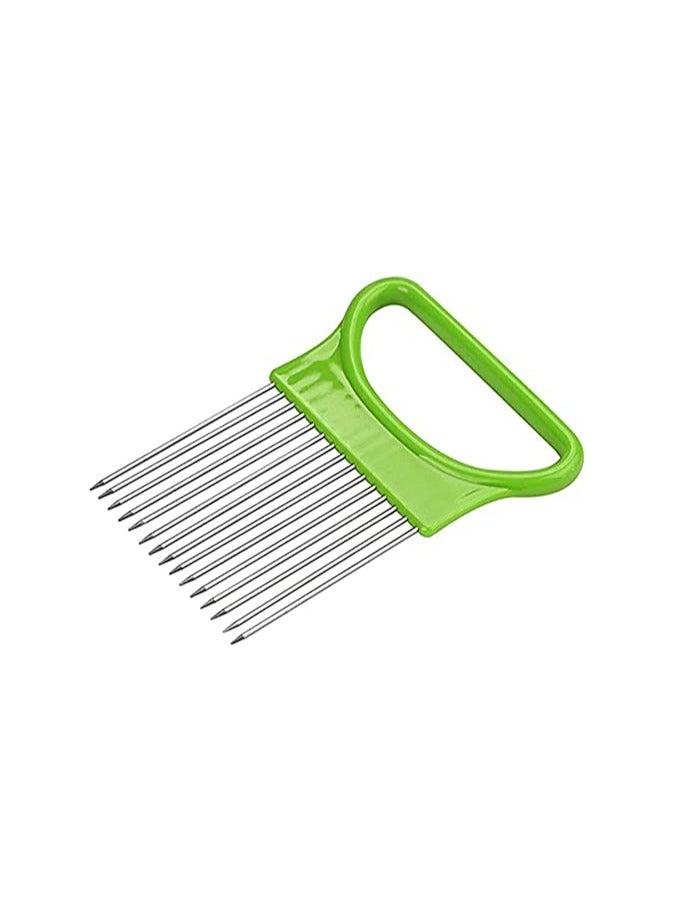 erorex Kitchen Cutting Tools Slicer Tomato Onion Vegetables Slicer Cutting Aid Holder Guide Slicing Cutter Safe Fork Kitchen Gadget Accessories - Image 4