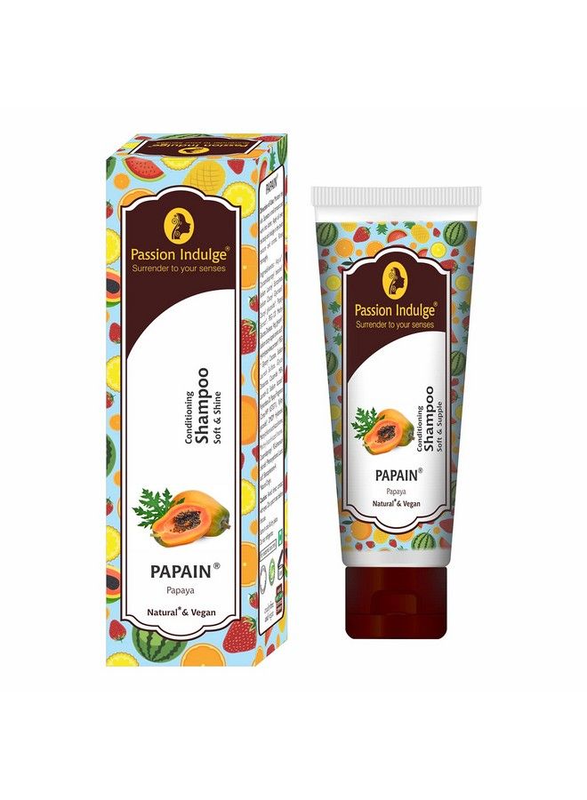passion indulge Papain 2 In 1 Conditioning Shampoo For Soft & Shining Hairmen & Women ; Vegan & Natural 200Ml - Image 1