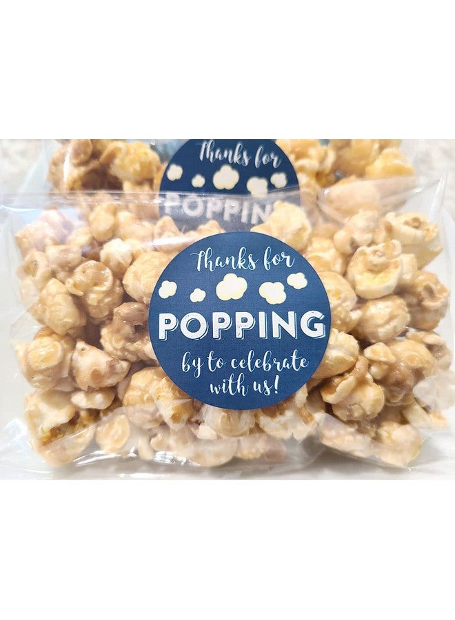 Digitaldoodlebug 1.9 Inch Thanks for Popping by Wedding Stickers Set of 60 (Navy) - Image 5