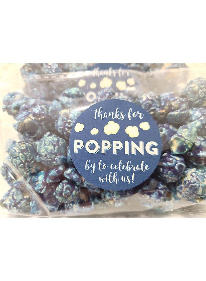 Digitaldoodlebug 1.9 Inch Thanks for Popping by Wedding Stickers Set of 60 (Navy) - Image 4