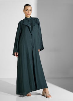 hayas closet Collared Button Detailed Abaya  - Image 1