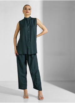 hayas closet Collared Button Detailed Abaya  - Image 5