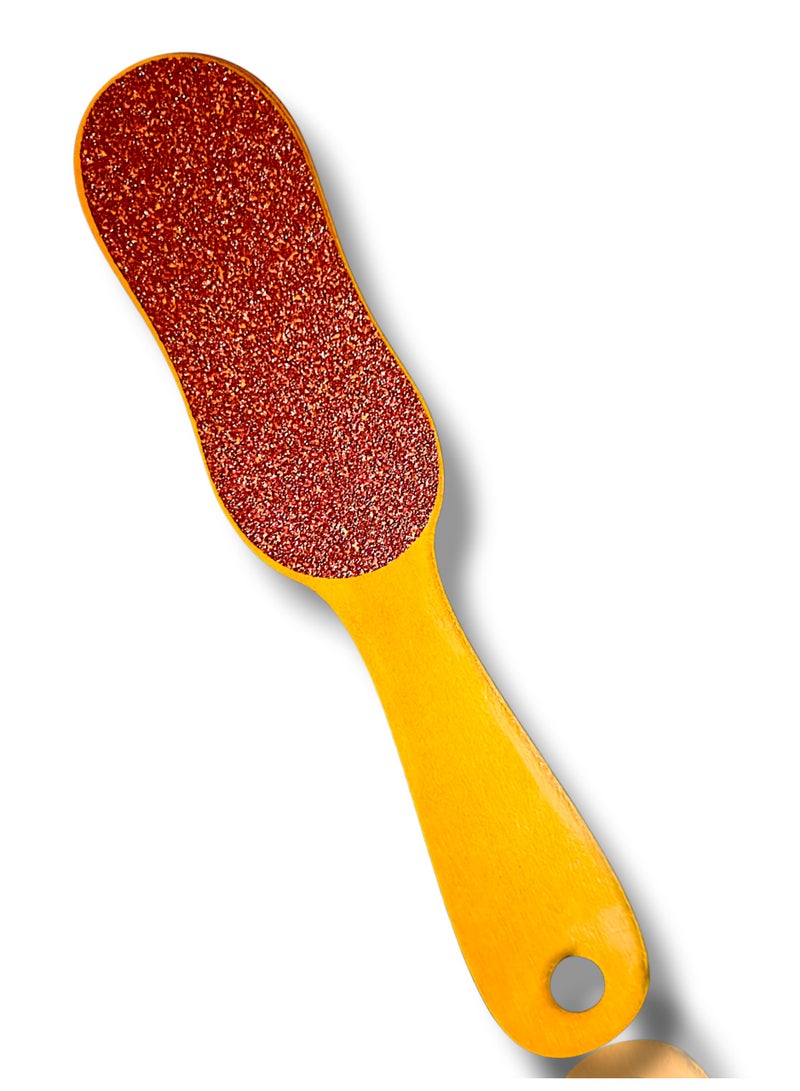 مبرد و صنفرة للعناية بالقدم مصنوع من الخشب بوجهين - Image 1