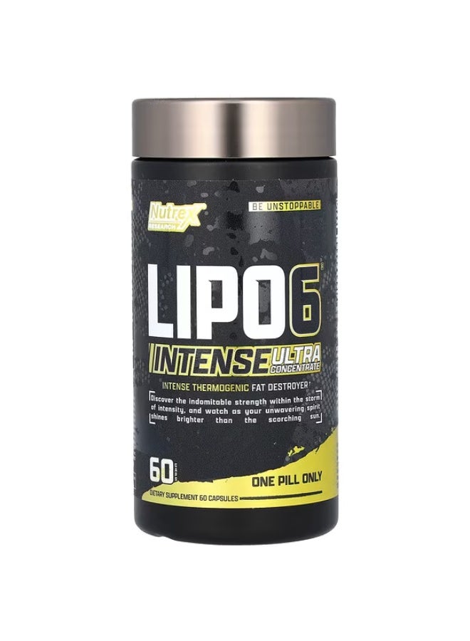 Nutrex Research Nutrex Lipo 6 Intense Ultra Concentrate – 60 Capsules Fat Burner - Image 1
