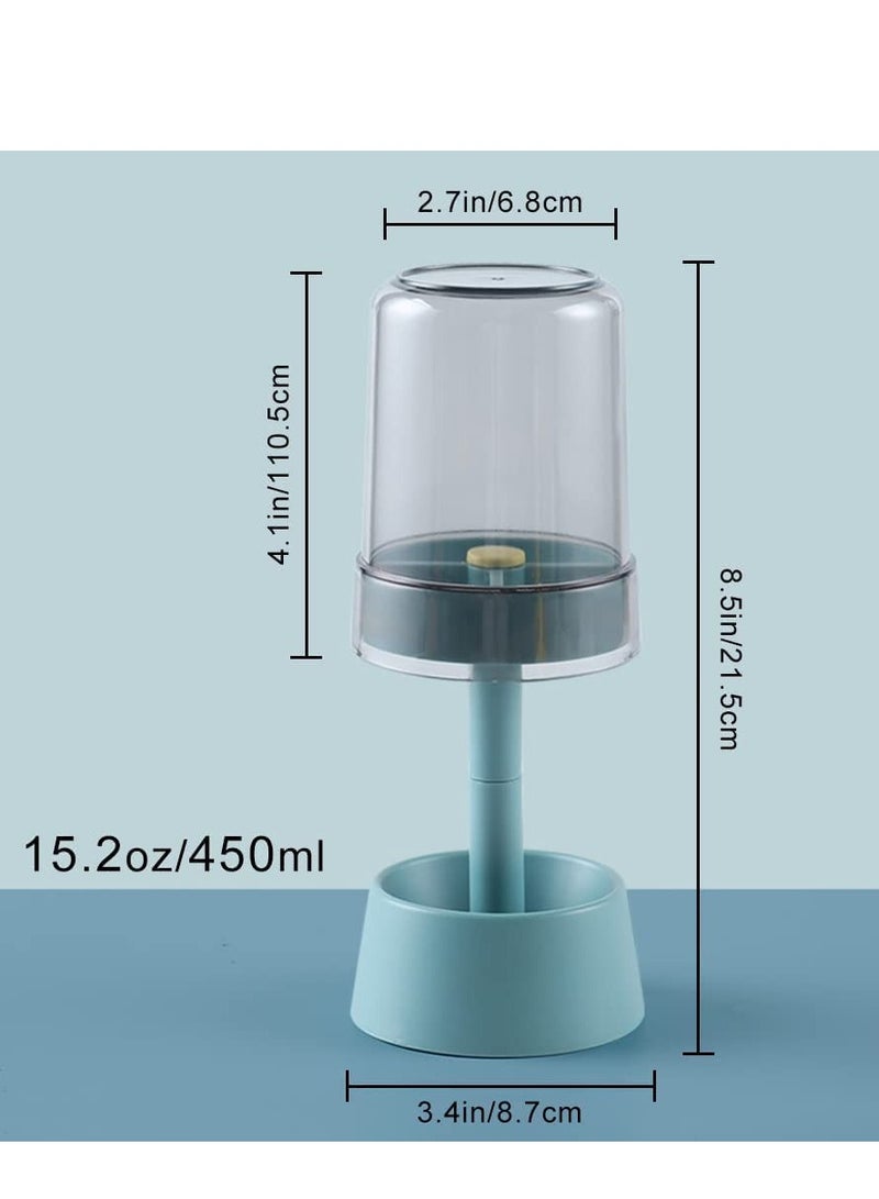 Excefore حامل فرشاة الأسنان مع أكواب فرشاة الأسنان غطاء، حامل معجون الأسنان مع 3 فتحات، حامل منظم تخزين الأسنان لفرشاة الأسنان الكهربائية معجون الأسنان أبيض - Image 4