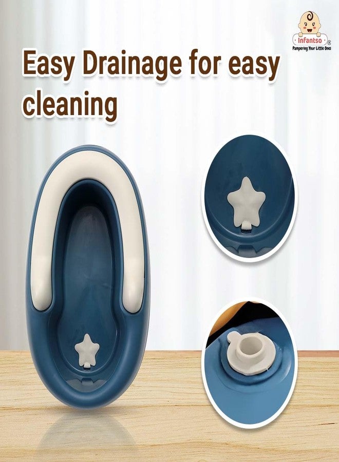 Infantso Baby Potty Washing Stool | Potty Training for 1 + Year Child, Potty Trainer with Drain Plug for easy cleaning, Suitable for Potty Training of Boys & Girls - Polyvinyl Chloride - Image 5