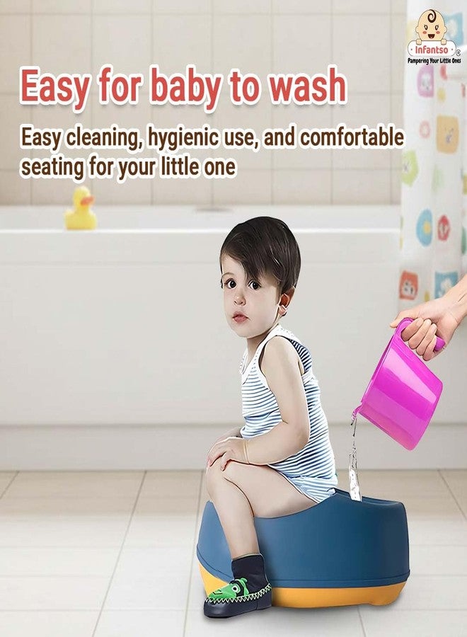 Infantso Baby Potty Washing Stool | Potty Training for 1 + Year Child, Potty Trainer with Drain Plug for easy cleaning, Suitable for Potty Training of Boys & Girls - Polyvinyl Chloride - Image 3