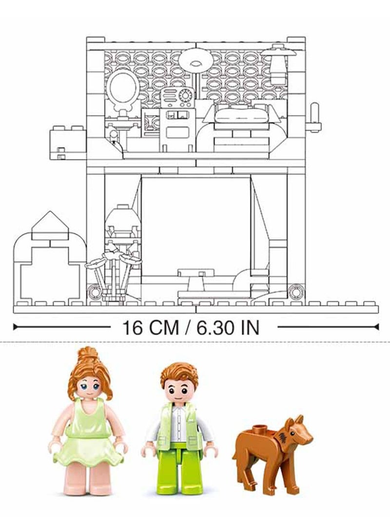 Sluban Girls Wedding Sweetie House! 244 pcs. The Sluban Girls Dream Wedding Series – Sweetie House multi-story building set. - Image 4