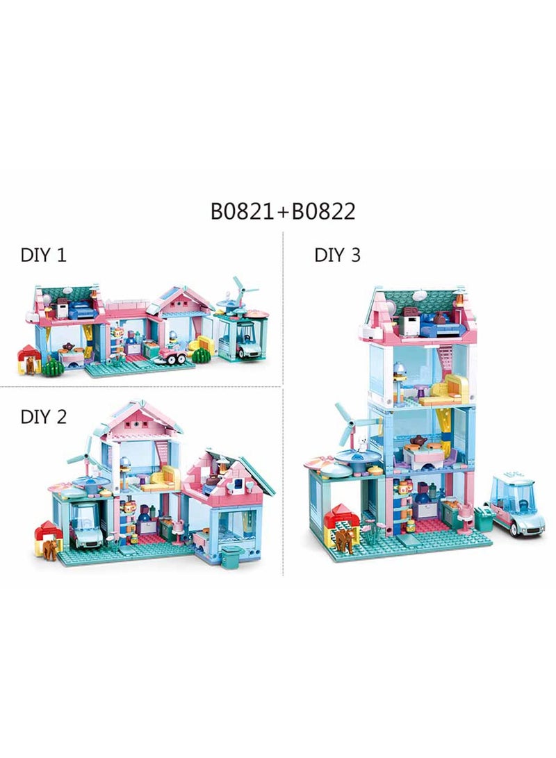 Sluban Girls Wedding Sweetie House! 244 pcs. The Sluban Girls Dream Wedding Series – Sweetie House multi-story building set. - Image 5